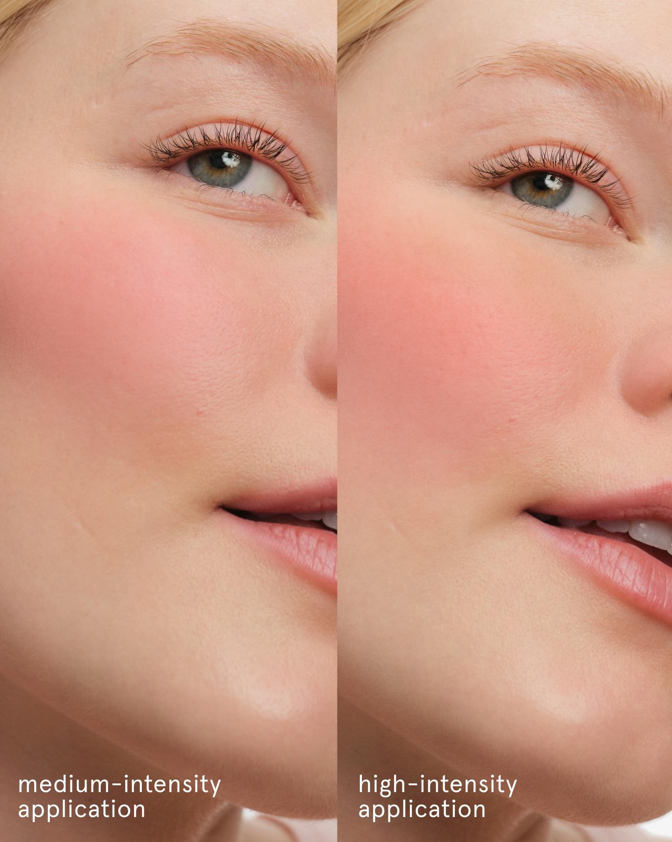 Elynn wears Cloud Paint Plush Blush in Puff.